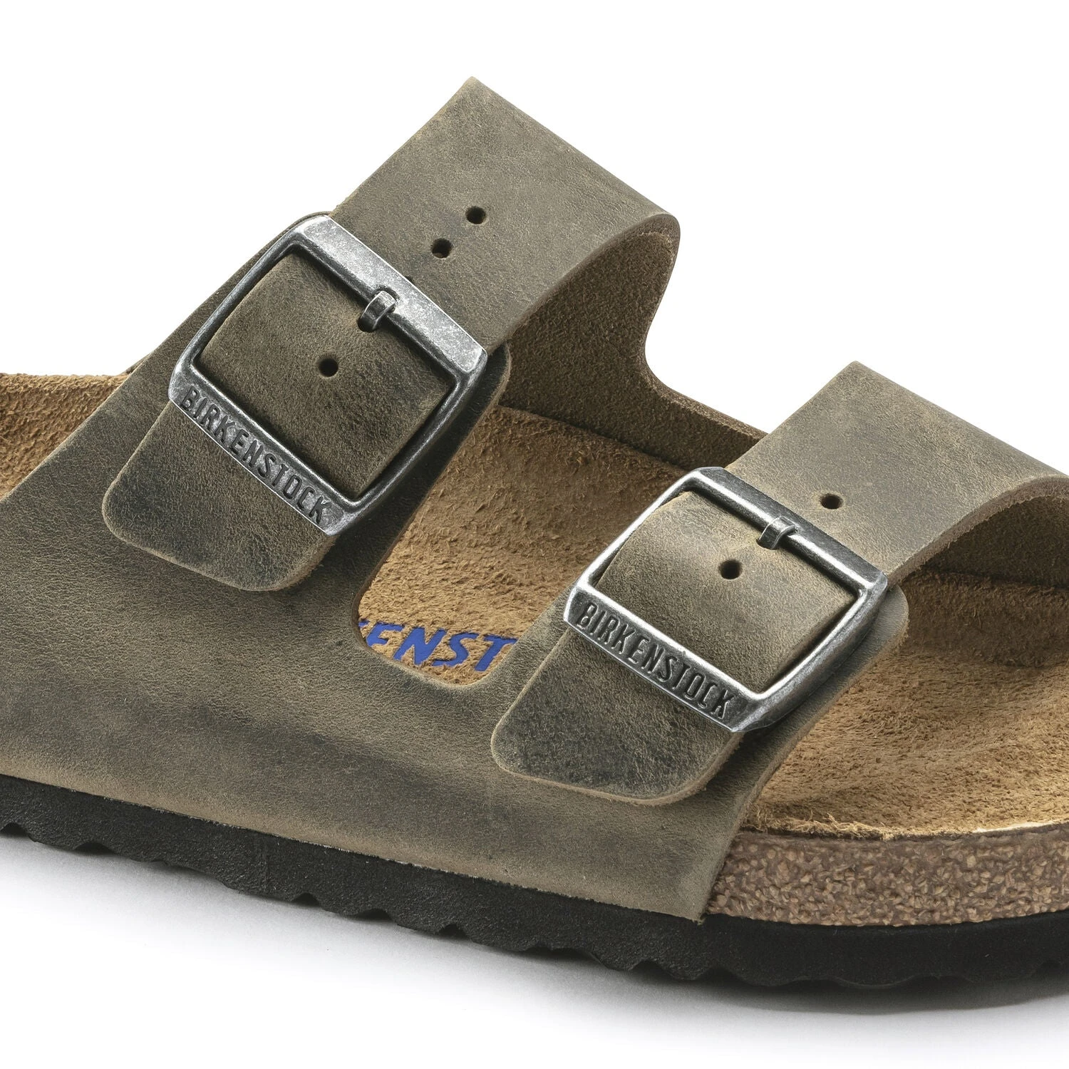 Birkenstock Arizona Soft Footbed Faded Khaki Oiled Nubuck Leather- Regular/Wide - Image 5