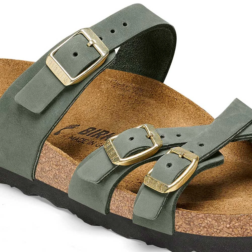 Birkenstock Women's Franca Nubuck Sandal - Thyme - Regular/Wide - Image 4