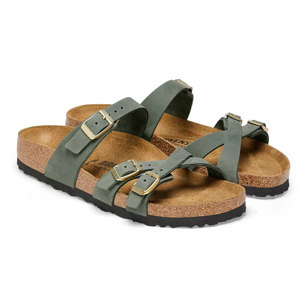 Birkenstock Women's Franca Nubuck Sandal - Thyme - Regular/Wide - Image 2