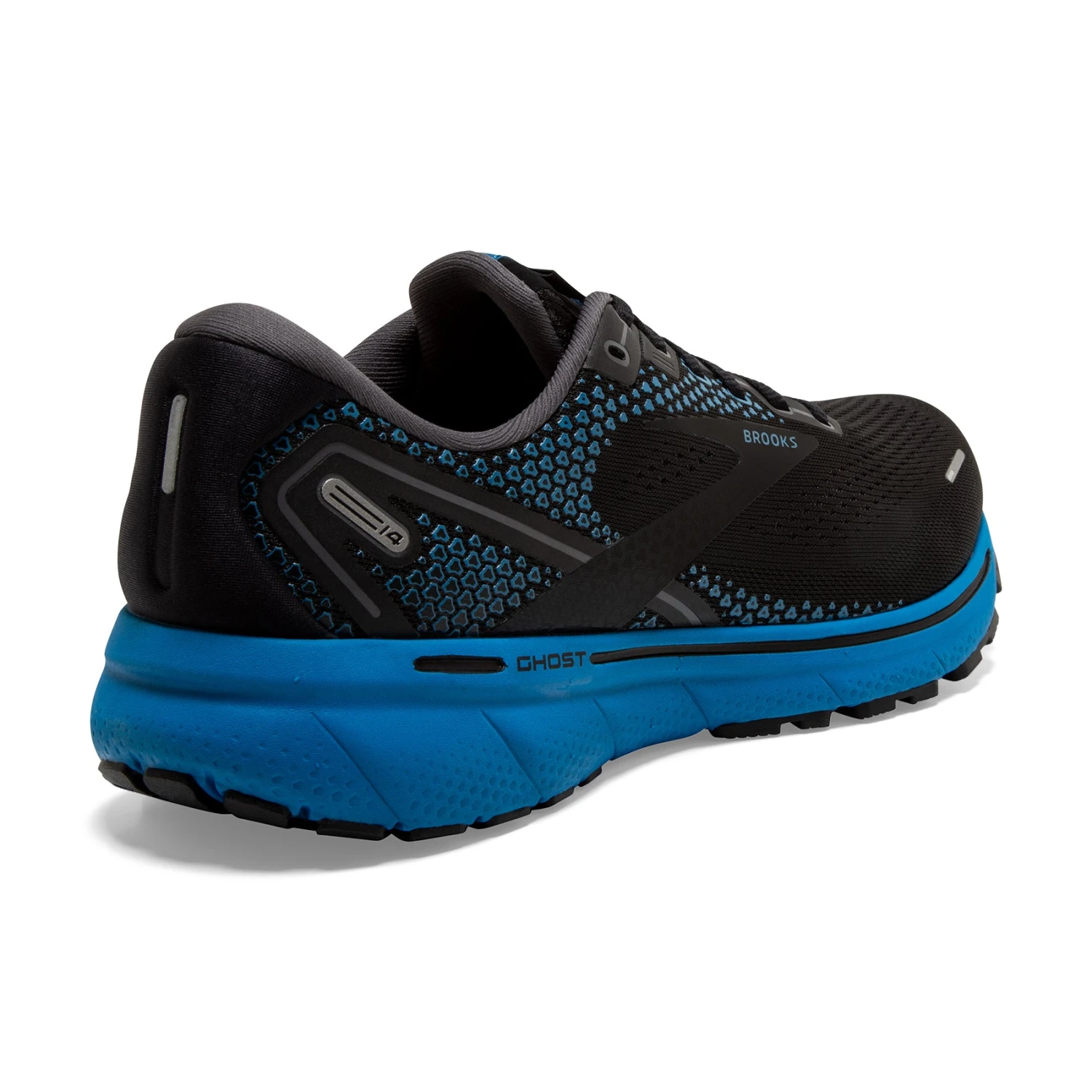 BROOKS Men's Ghost 14 Running Shoe - Black/Blackened Pearl/Blue — Regular (D) - Image 4