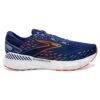 BROOKS Men's Glycerin GTS 20 Running Shoe - Blue Depths/Palace Blue/Orange - Wide (2E)