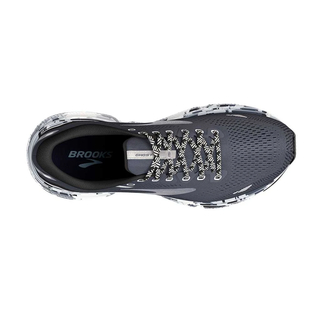 BROOKS Men's Ghost 15 Running Shoe - Ebony/Black/Oyster - Regular (D) - Image 5