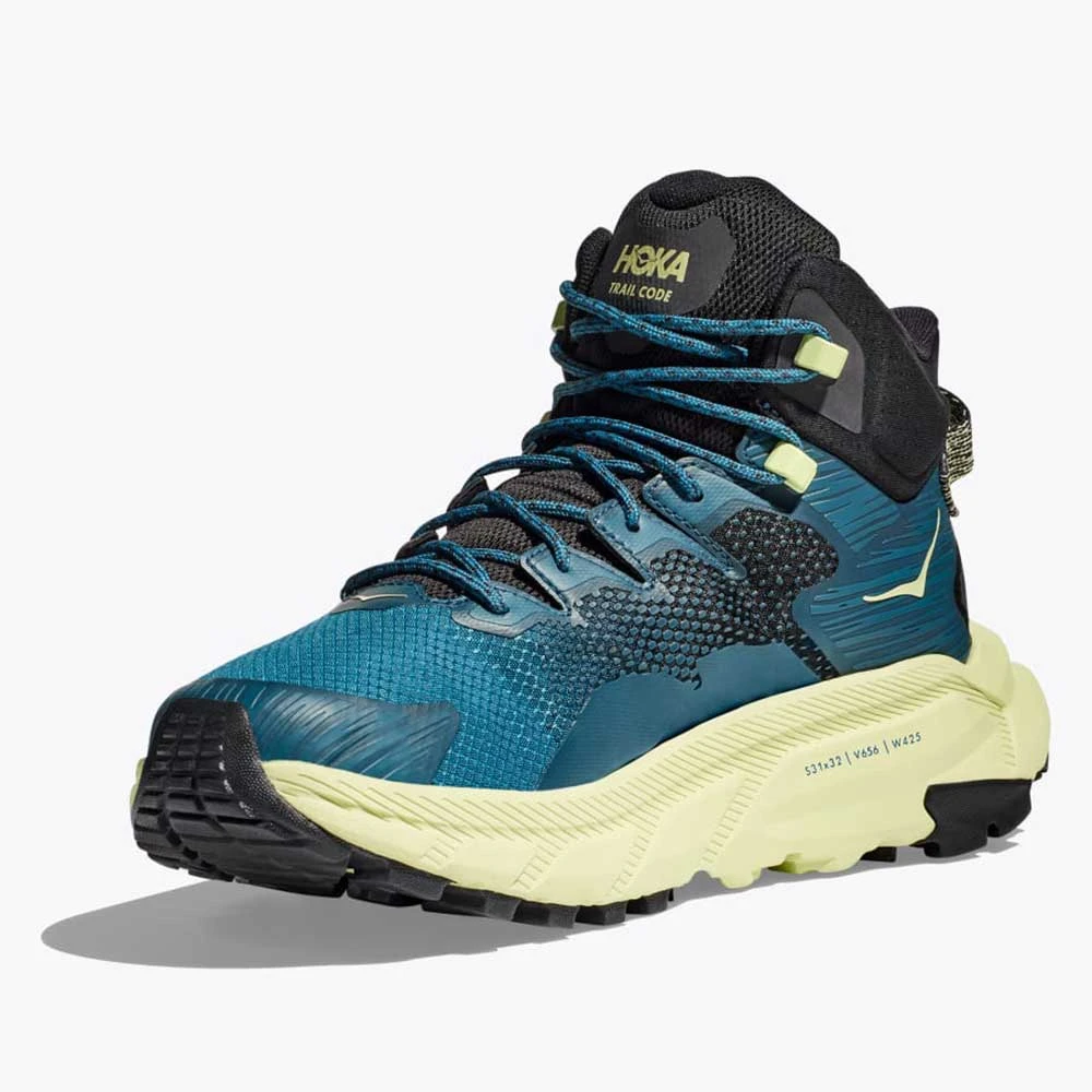 Hoka Men's Trail Code GTX Hiking Boot- Blue Graphite/Blue Coral - Image 3