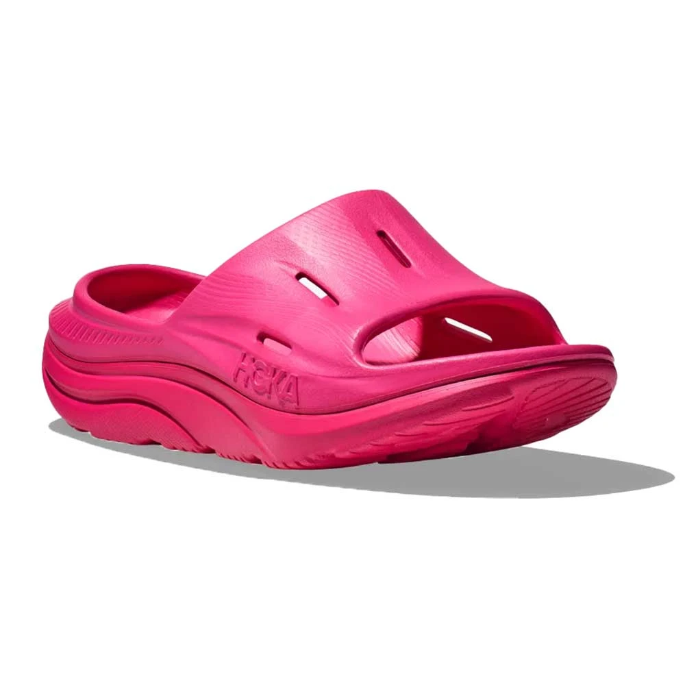 Hoka Unisex Ora Recovery Slide 3 - Pink Yarrow/Pink Yarrow - Image 2