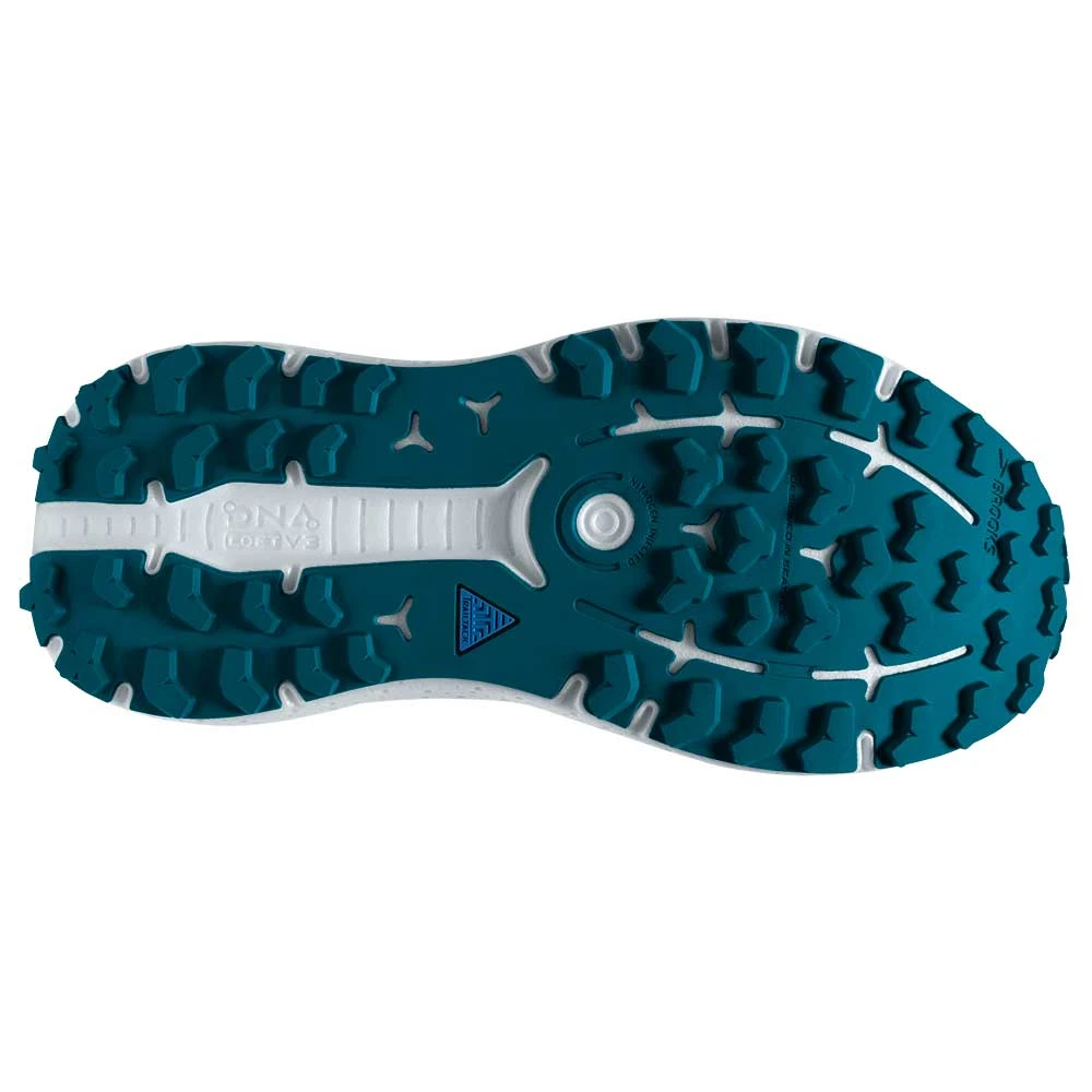 BROOKS Women's Caldera 6 Trail Shoe- Pink Glo/Peacoat/Marshmallow- Regular (B) - Image 3