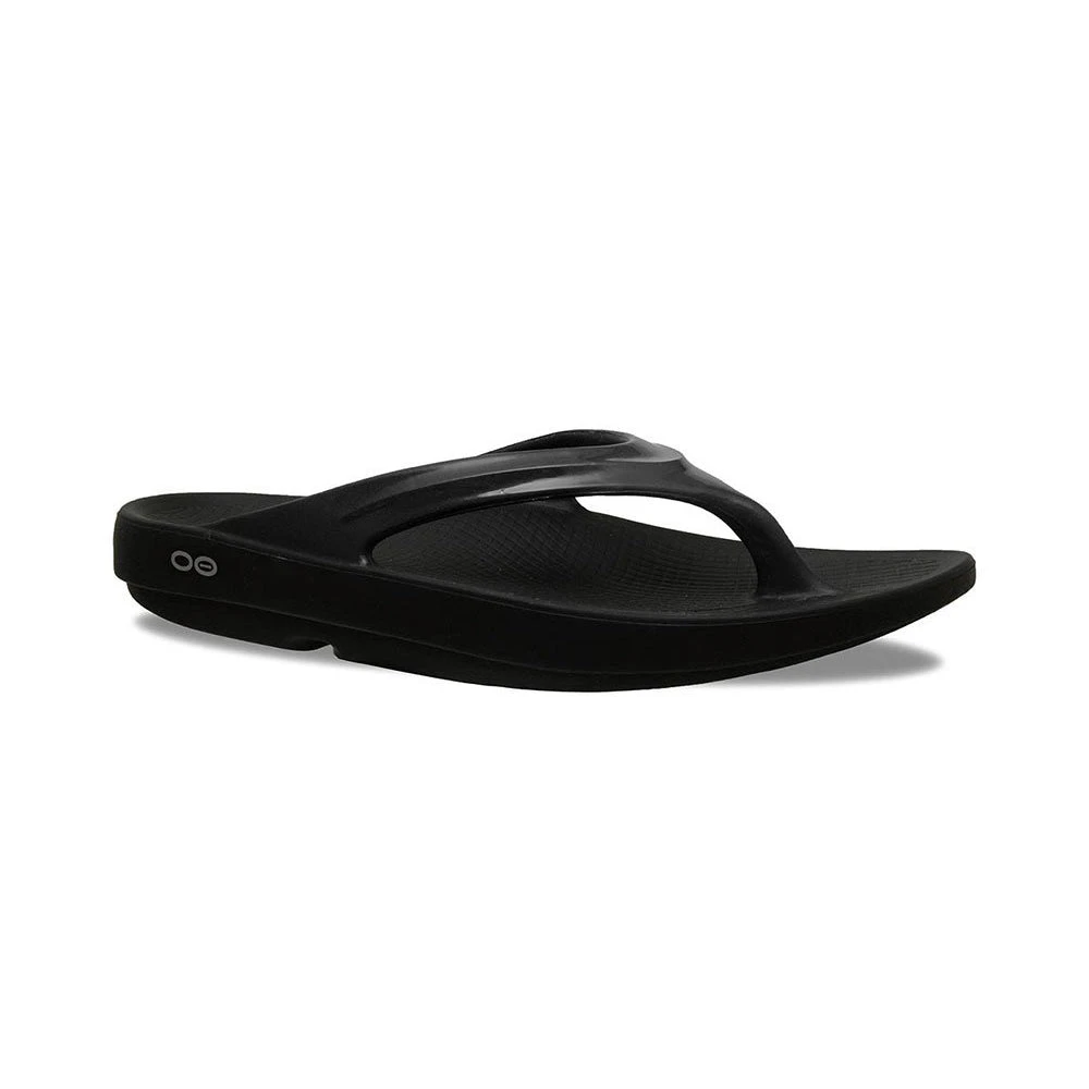OOfos Women's OOlala Sandal - Black- Regular (B)