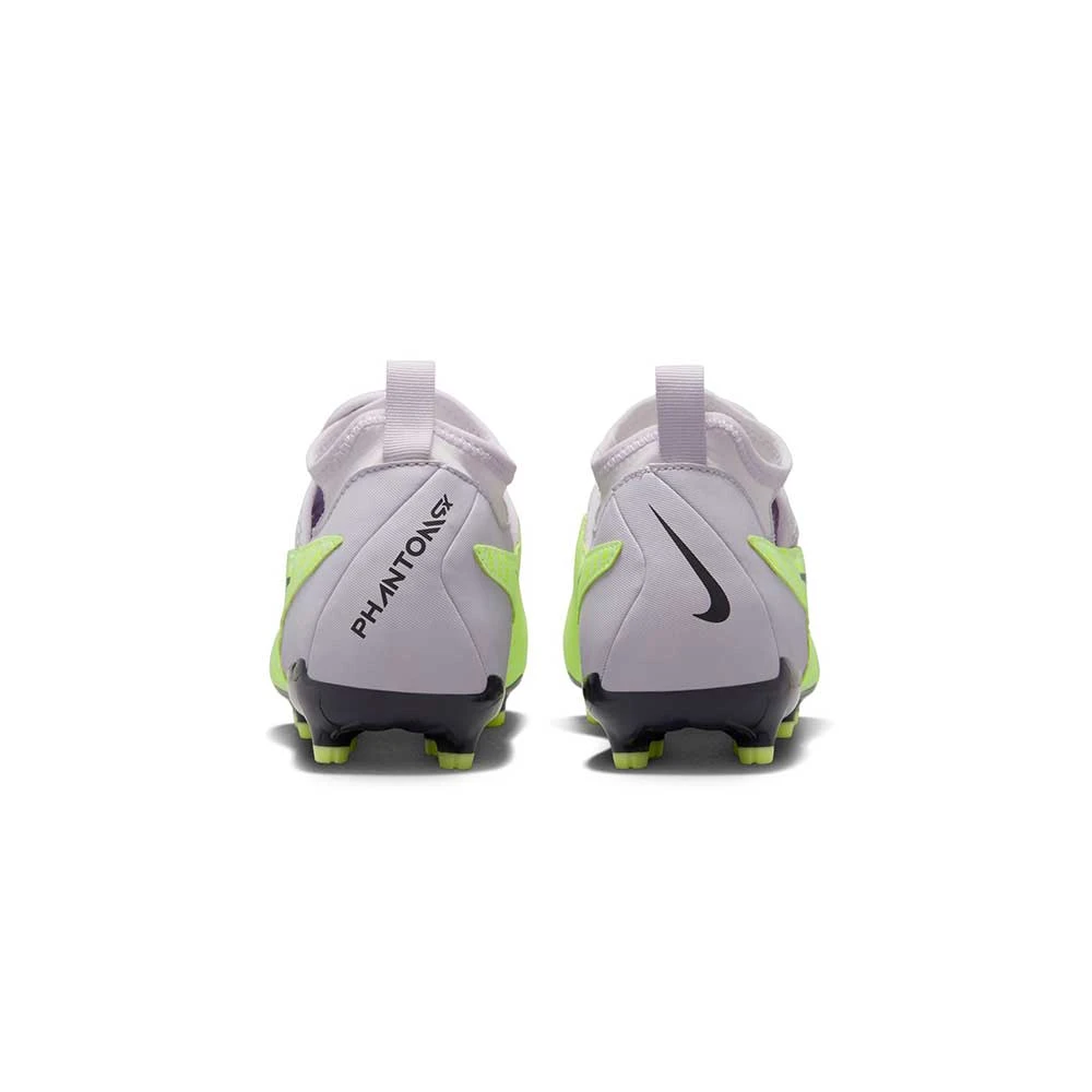 Nike Youth Phantom GX Academy DF FG/MG Soccer Cleats - Barely Volt/Gridiron - Regular (D) - Image 5