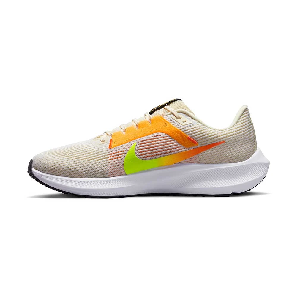 Nike Men's Air Zoom Pegasus 40 Running Shoe- White/Multi Color/Coconut - Regular (D) - Image 2