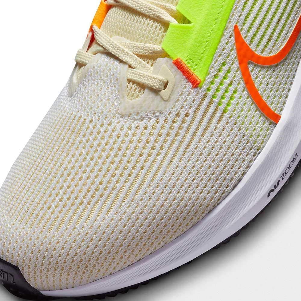 Nike Men's Air Zoom Pegasus 40 Running Shoe- White/Multi Color/Coconut - Regular (D) - Image 9