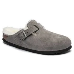 Birkenstock Boston Shearling - Stone - Regular/Wide