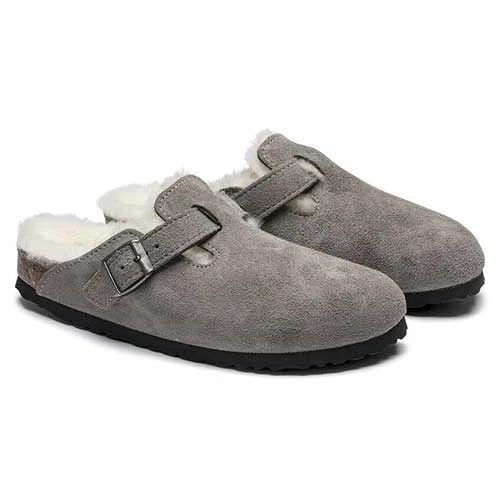Birkenstock Boston Shearling - Stone - Regular/Wide - Image 3