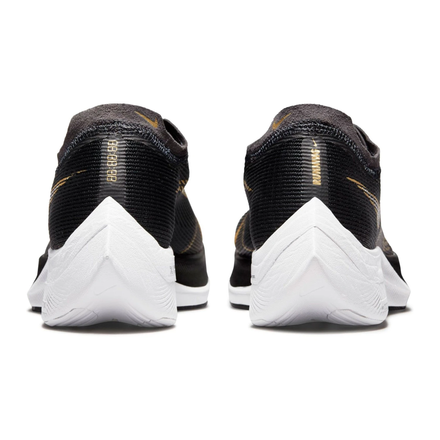 Nike Women's ZoomX Vaporfly Next % 2 Racing Shoe - Black/White/Metallic Gold Coin - Regular (B) - Image 6