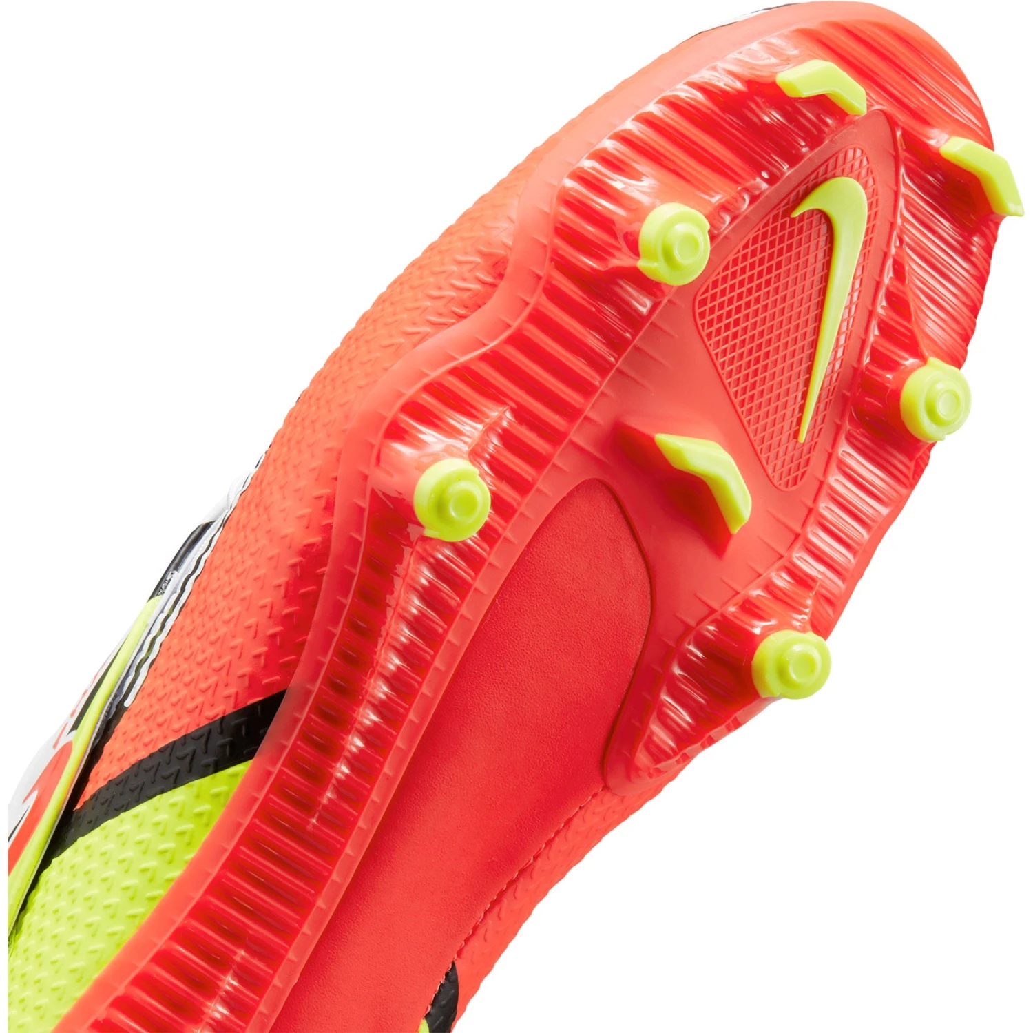 Nike Unisex Phantom GT2 Academy Flyease FG/MG Soccer Shoe - White/Bright Crimson/Volt - Image 11