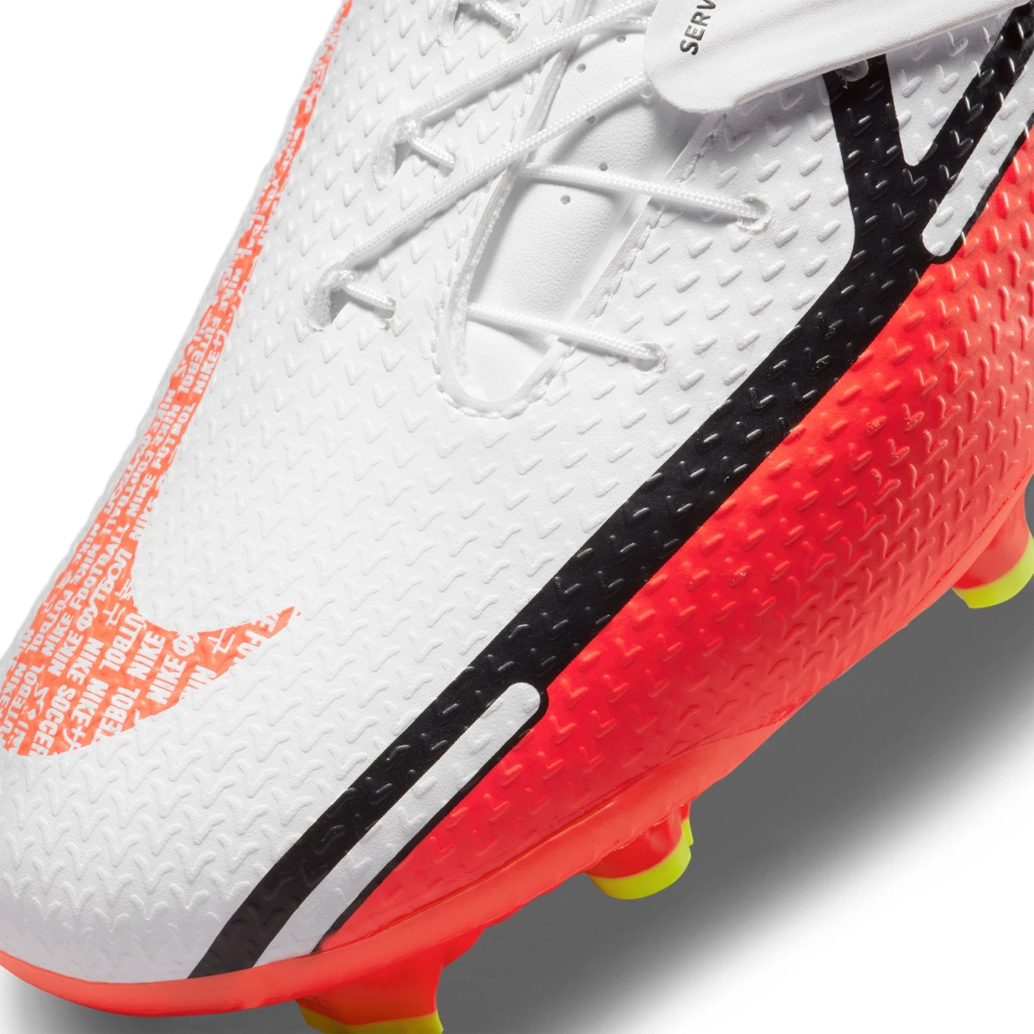 Nike Unisex Phantom GT2 Academy Flyease FG/MG Soccer Shoe - White/Bright Crimson/Volt - Image 7