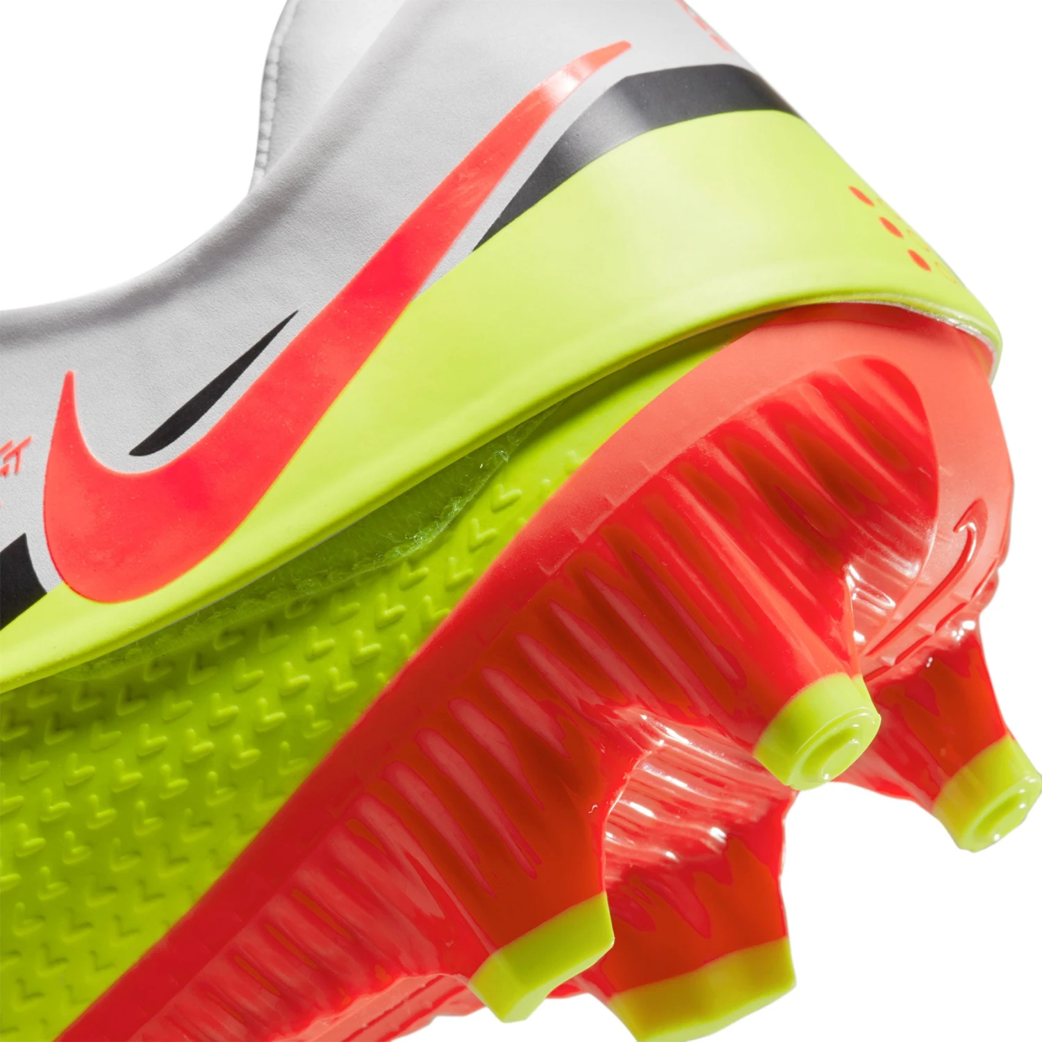 Nike Unisex Phantom GT2 Academy Flyease FG/MG Soccer Shoe - White/Bright Crimson/Volt - Image 8