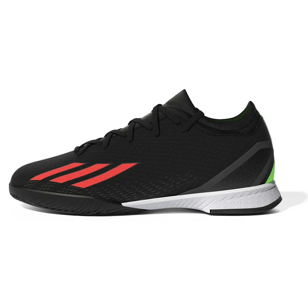 ADIDAS JR X Speedportal .3 IN Soccer Shoe - Core Black/Solar Red/Team Solar Green - Regular (D)
