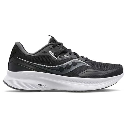 Saucony Men's Guide 15 Running Shoe - Black/White - Regular (D)