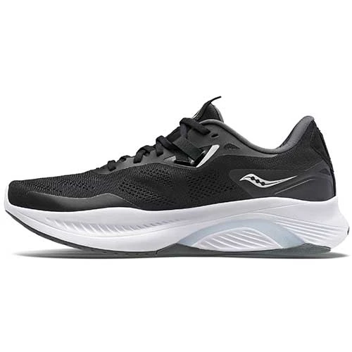 Saucony Men's Guide 15 Running Shoe - Black/White - Regular (D) - Image 2