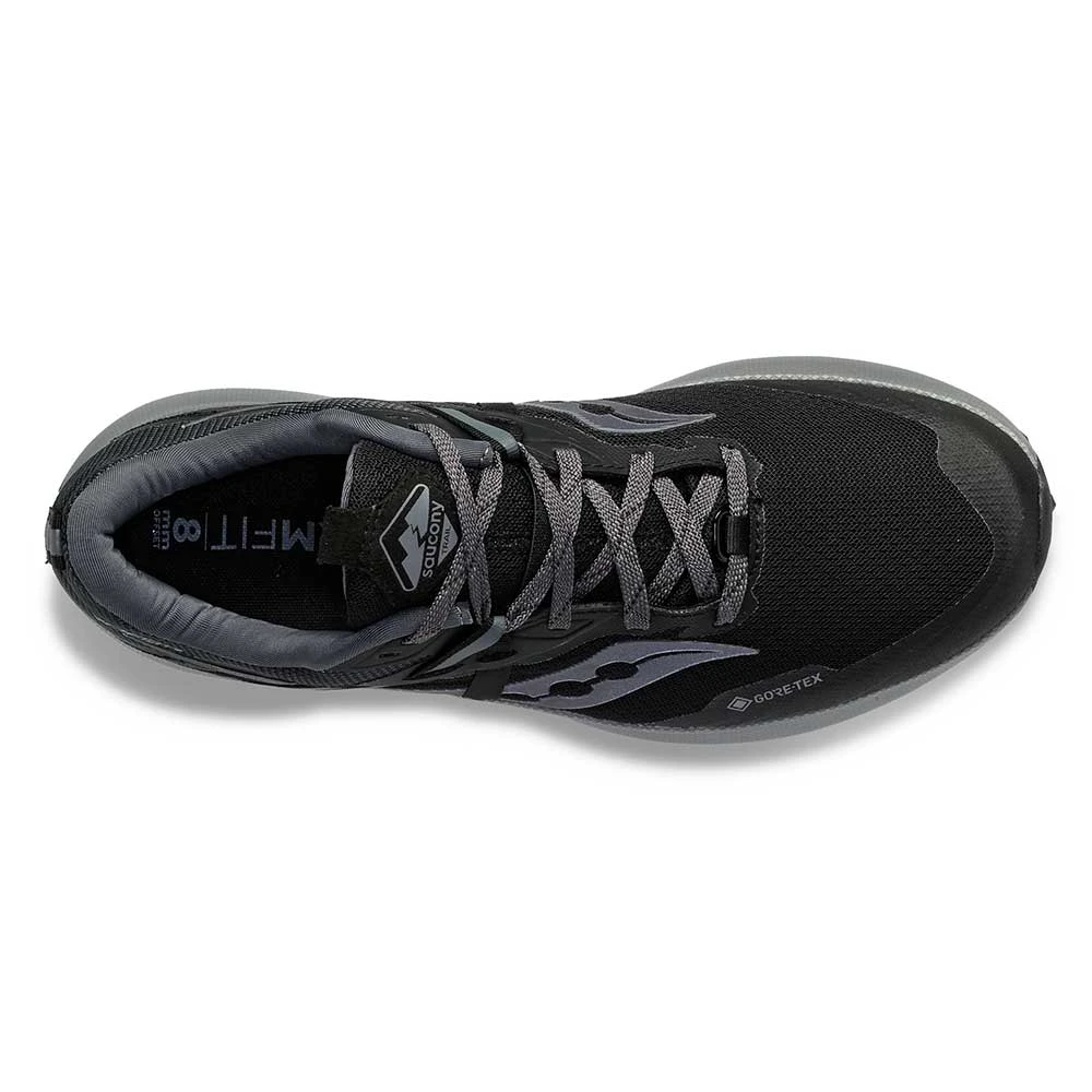 Saucony Men's Ride 15 Tr Gtx Trail Shoe - Black/Charcoal - Image 4