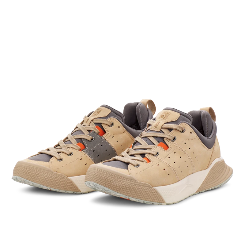 Men's X-Scape NBK Low Sneaker - Beige/Grey Brown - Regular (D) - Image 5
